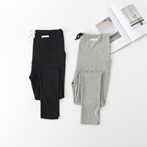 Pregnant pants Spring and autumn leggings high waist support belly pants Korean version of wild wear leggings outside pregnancy small pants