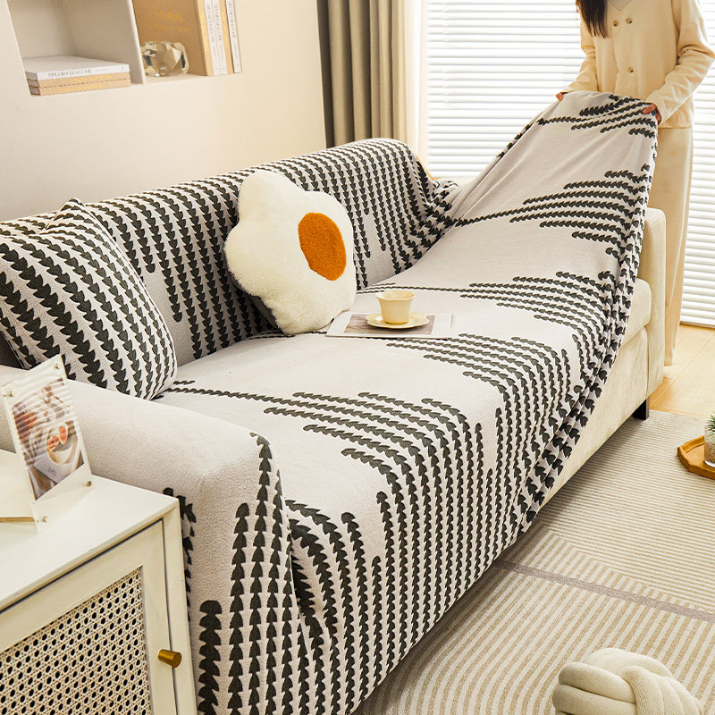 2023 new elastic sofa cover all-bag universal set autumn winter light luxury high level sensation anti-cat catch sofa cover clou-Taobao