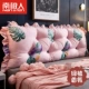người Nam Cực giường công chúa đầu giường đệm bọc di động tựa lưng và rửa đáng yêu lớn sofa đệm tựa lưng đệm dài eo - Trở lại đệm / Bolsters gối kèm mền 2 in 1