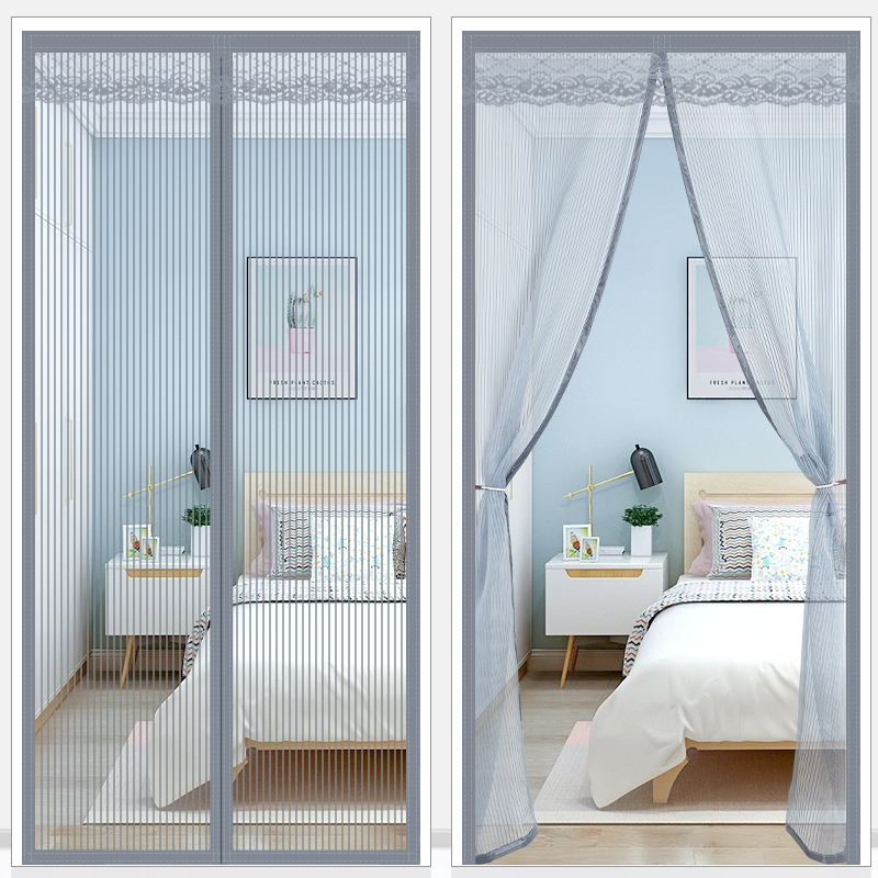 Mosquito-Proof Door Curtain 2026 New Model Summer No-Installation Screen Door for Home Use, Thin Mesh Summer Magnetic Partition Curtain