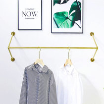 Clothing store display rack wall hanging hanger Ceiling simple gold side hanging childrens clothing store stainless steel hanger