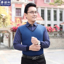 中年男士爸爸秋装长袖