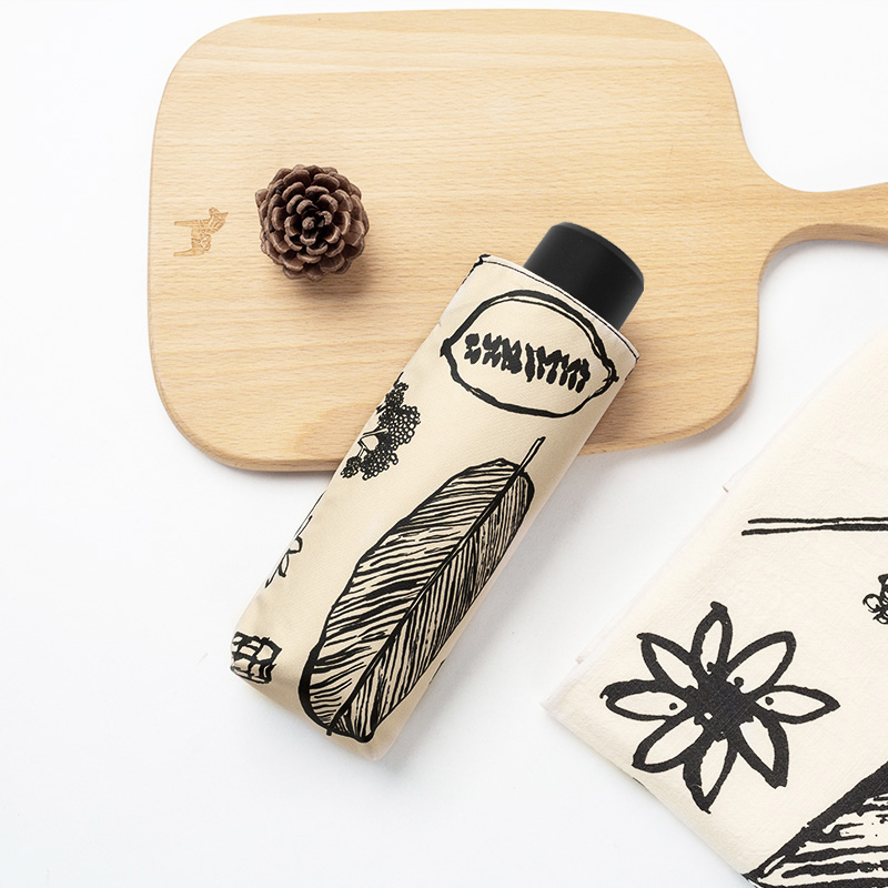 Ultra Light Small Five Fold Beach Umbrella Pocket Mini Umbrella Clear Umbrella Dual-use Woman Sunscreen Anti-Ultraviolet Folding Sun Umbrella-Taobao