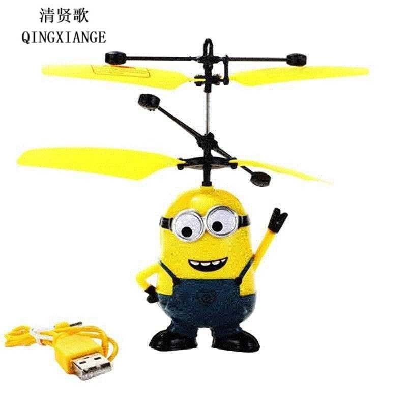 11 Pc 16 Fly Minion Toy Rc Helicopter Radio Sensor Remote
