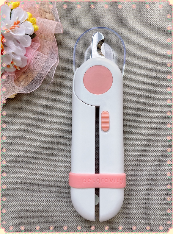 Cute Chic Family Kitsch Rabbit Fingernail Cut Dog Pet Nail Clippers LED Light Anti-Blood Position Nail Supplies