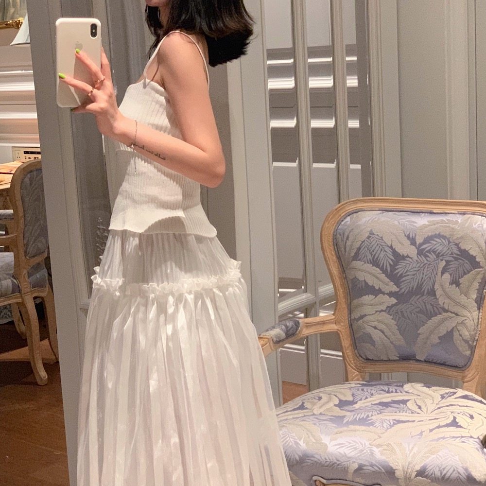 WALKINDARK] Striped organza tutu skirt