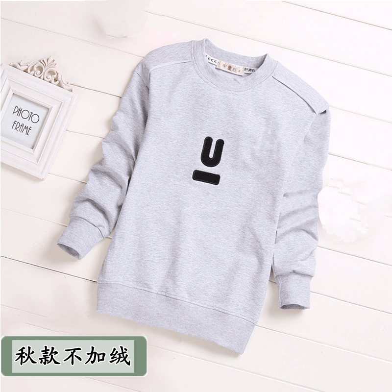 Trẻ em 11 bé trai dài tay áo thun 13 chàng trai mùa xuân váy Hàn Quốc phiên bản của sóng lỏng lẻo 10 T-shirt 12 trẻ em tuổi trung niên 15 tuổi.