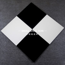 Simple pure black white matte non-slip tile kitchen toilet tile 300x300 bathroom antique brick