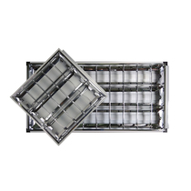 LED Grille Concealed embedded reflective aluminium lamp disc T8 3 * 20W600 * 600 3 * 40W600 * 1200 empty disc