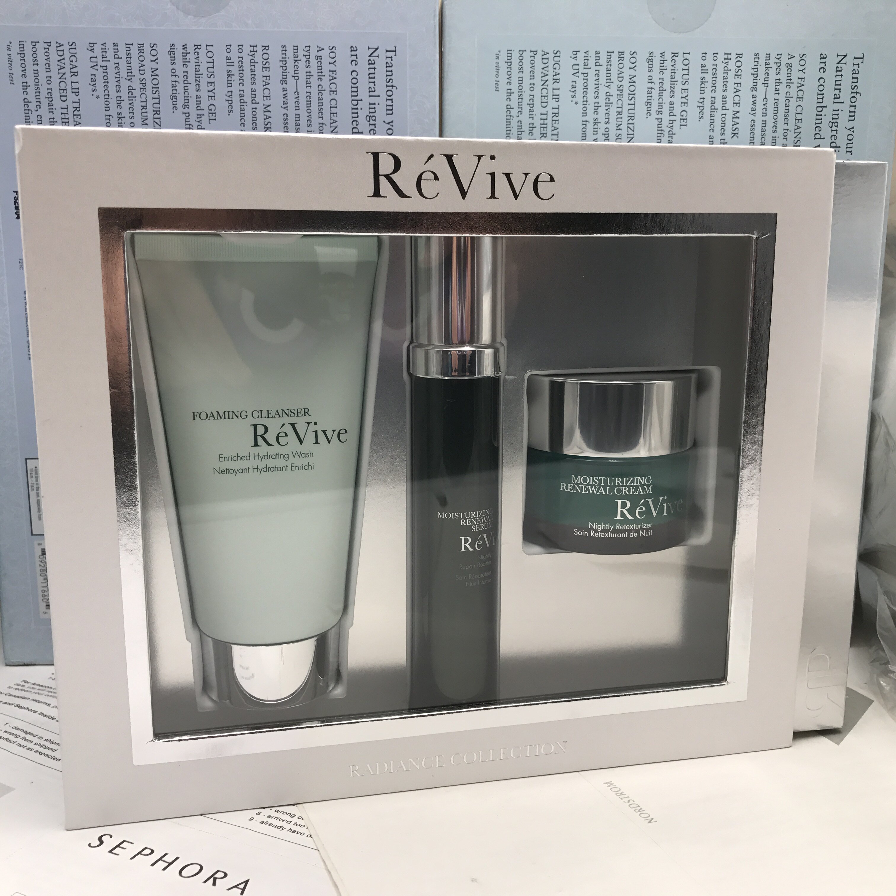 Ultra-valued Liveskin skin care set clear and late cream night essence foam finish