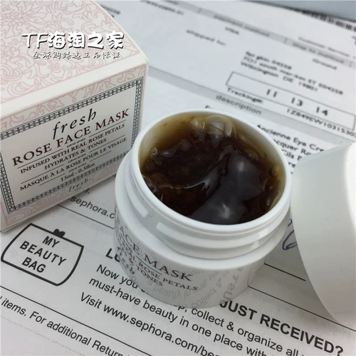 Fresh, увлажняющая маска для лица с розой в составе для путешествий, 15 мл, пробник