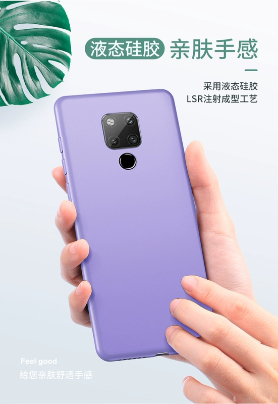 Ốp lưng Huawei mate20 dạng lỏng silicon 20pro toàn diện chống rơi quyến rũ đặc biệt Vỏ bảo vệ 20X nữ mate20x5g phiên bản vỏ mềm por lưới cá tính sáng tạo nam nữ - Nhẫn