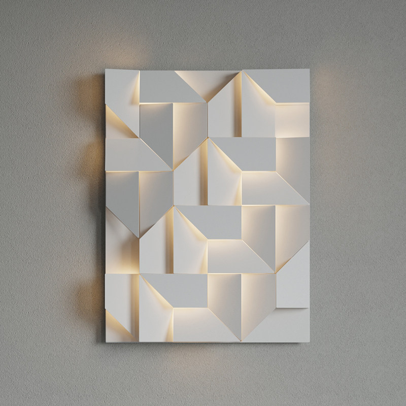 Minimalist modern combined wall lamp Creative minimalist Art Bedroom headboard LED gangway Genguan Living-room Background Wall Lamp