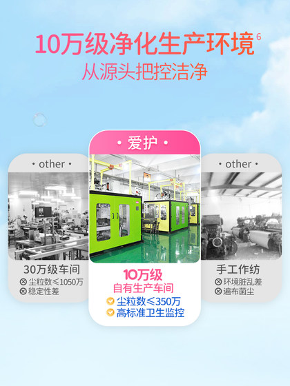 爱护新生手口婴儿湿巾宝宝专用卫生湿纸巾带盖植萃成分抑菌便携