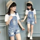 Quần áo bé gái 2020 mùa hè denim mới cho trẻ em trung niên quần short trẻ em kiểu tây phù hợp với mùa hè 3-13 thủy triều - Quần jean