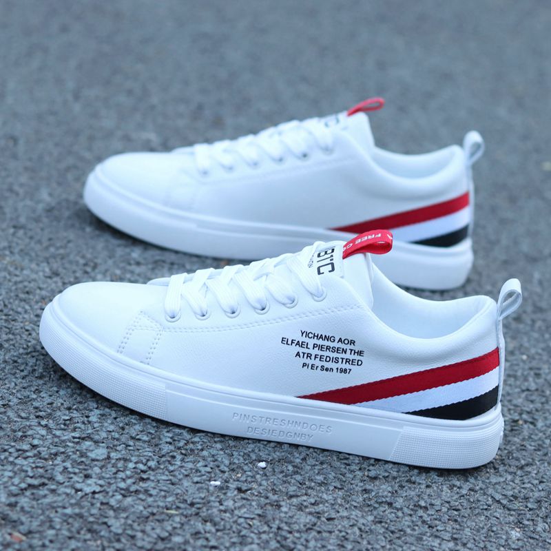 Small White Shoes Men's Spring Summer New Sports Tide Shoes Han Edition 100 Hitch Breathable Casual Shoes Youth Soft Bottom White Board Shoes-Taobao