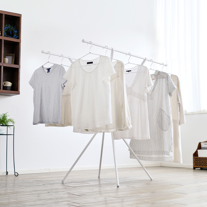 Love Rieth Laundry Rack Landing Folding Indoor Balcony Clotheshorse Bedroom Cool Hanger Invisible Sunclothes Alice-Taobao
