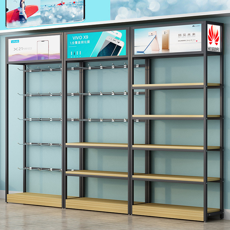 Supermarket convenience store Small food snack jewelry hook shelf Mobile phone accessories display rack Product display cabinet display rack