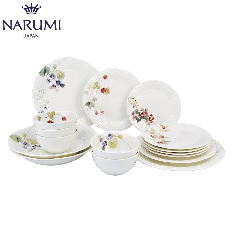 Japan NARUMI Narumi Lucys Garden 5-person Chinese Set (16 heads)Bone China tableware