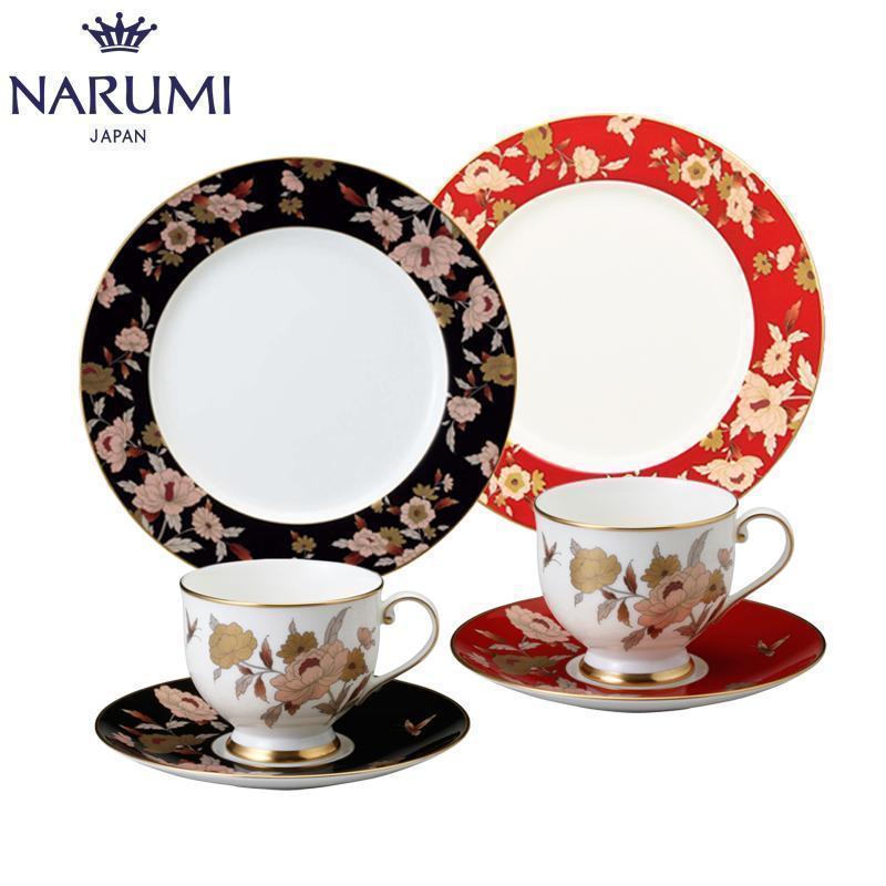 Japan NARMII Narumi Mirei series afternoon tea set group coffee for two tea cup dish dim sum plate bone china