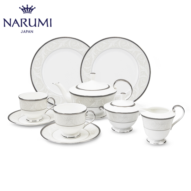 Japan NARUMI Minghai Nocturne Classic Double Tea Set 50685-54608