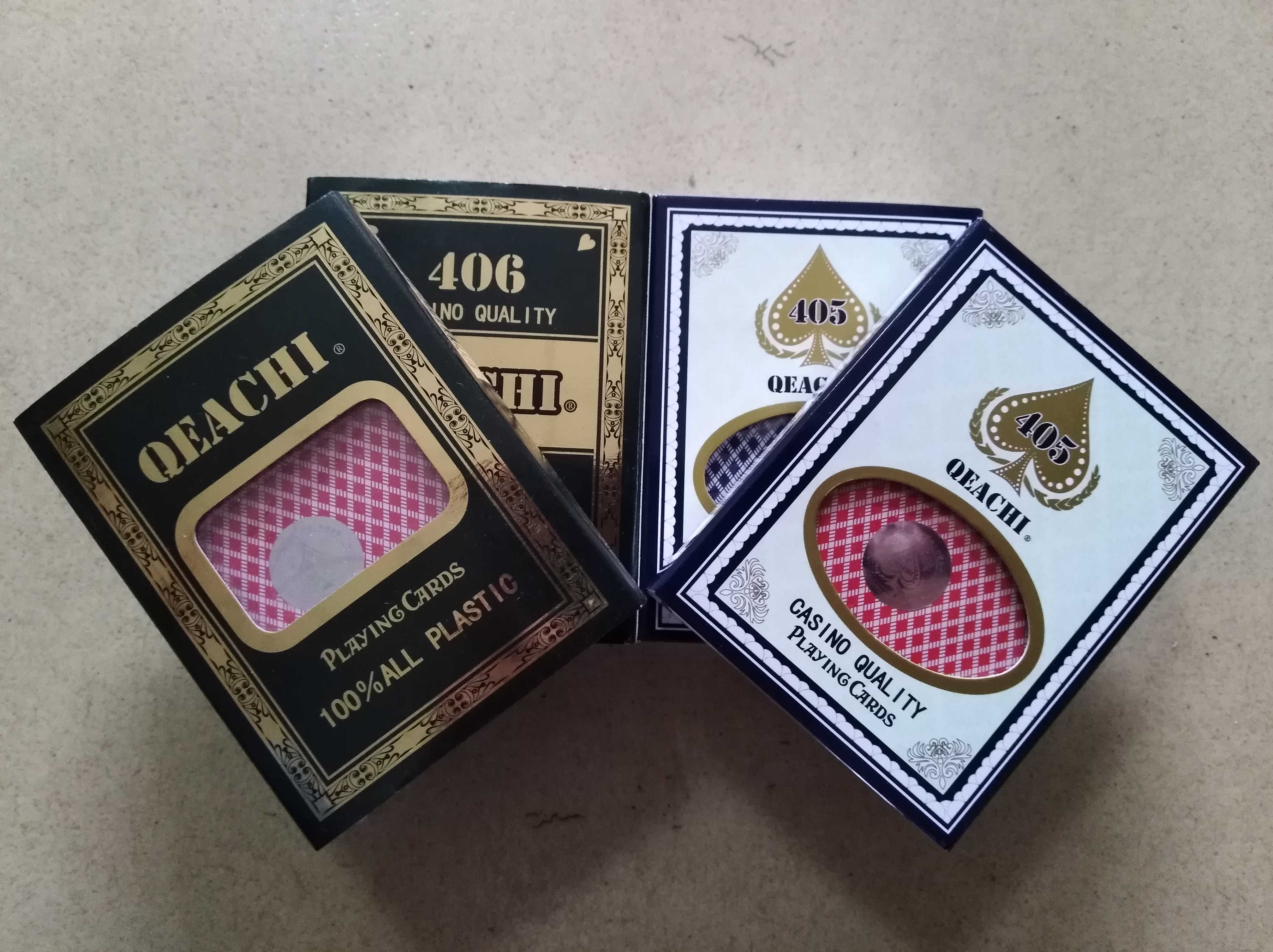 Hong Kong Knight Plastic Poker QEACHI Wide 405 406