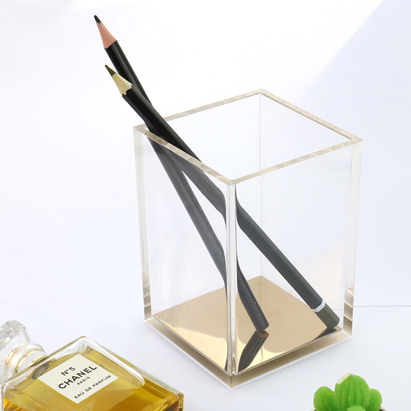 Creative multi - function rose gold creative style pen transparent INS wiring office stationery receives pen - cylinder Nordic