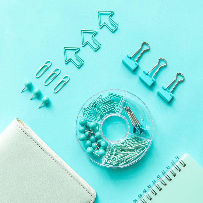 Creative long tail clamp pin-shaped needle pin-plated gold office supplies stationery folder