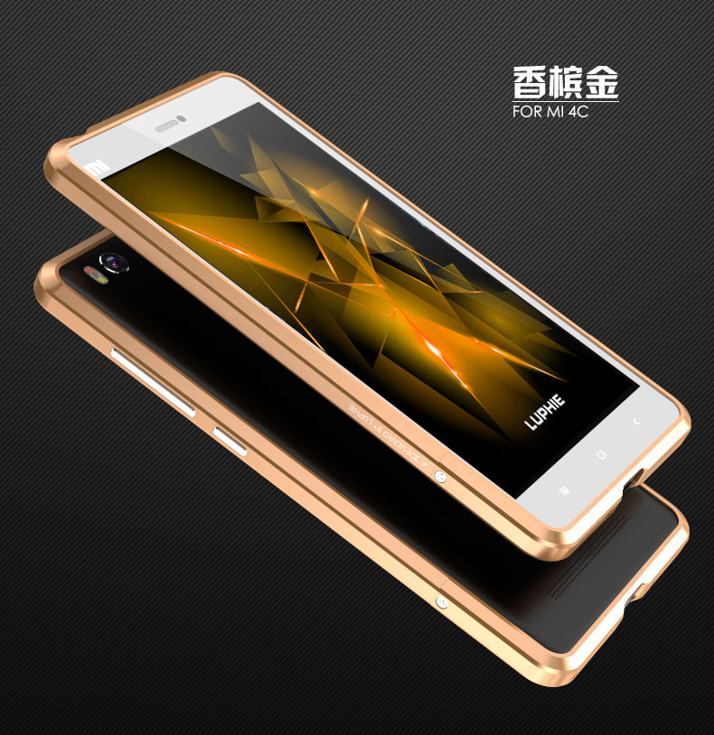 Luphie Blade Sword Slim Light Aluminum Bumper Metal Shell Case for Xiaomi Mi 4C & Xiaomi Mi 4i