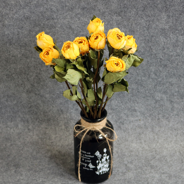 Yunnan Rose Dry Flower Bouquet Real Flower Nordic Wind Decoration Accessories and Living Living Room Art Little Fresh