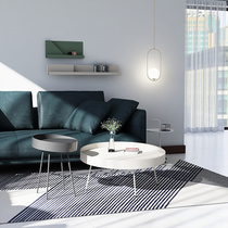 Side few Nordic coffee table modern living room sofa corner few small apartment simple creative space iron round tea table