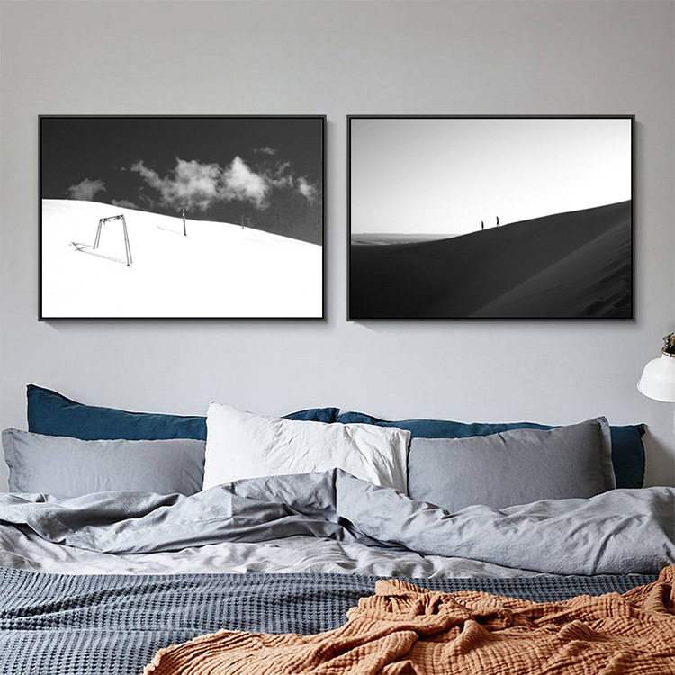 Art space black and white landscape creative minimalist decorative painting living room study decoration painting studio modern hanging painting