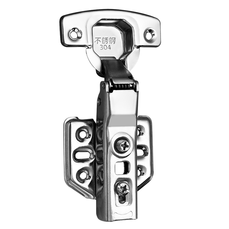304 Stainless Steel Damping Hydraulic Buffer Hinge Two-Stage Force Aircraft Wardrobe Cabinet Door Hinge Hardware 2024