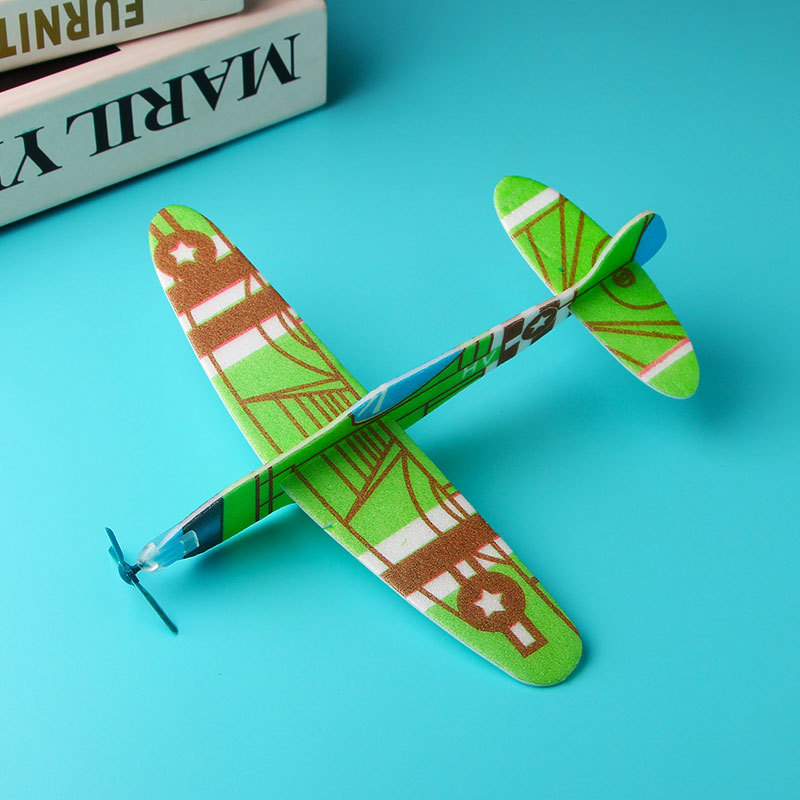 Manufacturers direct hand-throwing roundabout gliding small aircraft DIY puzzle small production toy assembly model airplane gift