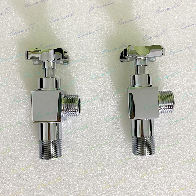 Export British orders (real full copper) thickened European retro style triangle valve hot and cold water stop valve