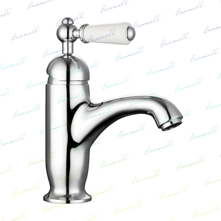 Exported to the UK original single through WS NP faucet New England ceramic handle British retro style basin faucet
