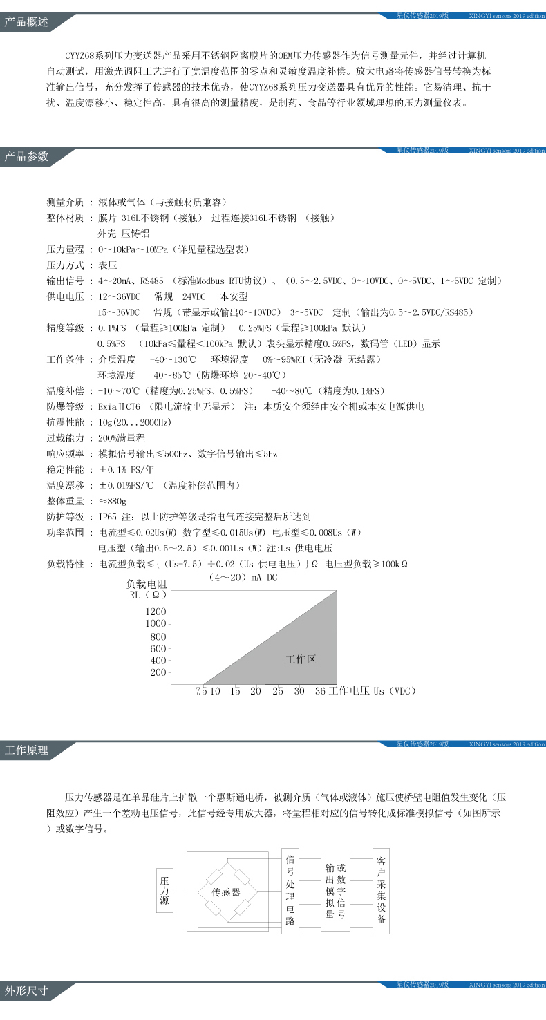 星仪CYYZ68防爆卫生型压力变送器齐平膜医药食品用压力传感器 防爆卫生型压力变送器,星仪,CYYZ68,防爆,传感器