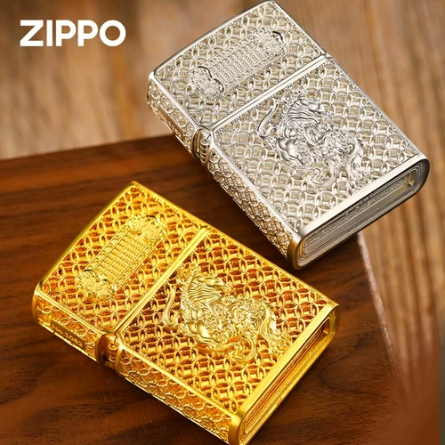 Ветрозащитная зажигалка на керосине для друга, тонкое плетение, на удачу