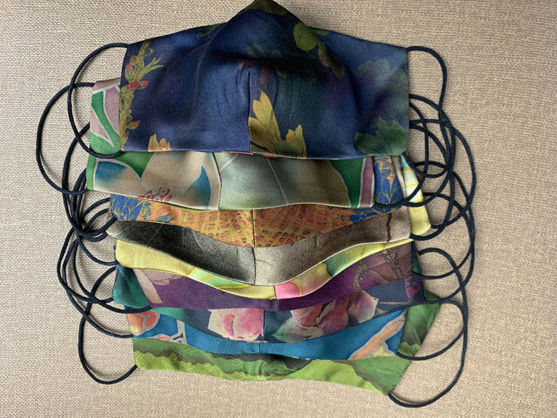 Benefits RMB88  beats 1 hair 2 beans Custom fragrant cloud yarn Genuine Silk Mask Double Face Wear Sunscreen Dust Mulberry Silk