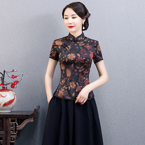New cheongsam 2021 new female Chinese style retro cheongsam top modified two-piece dress summer