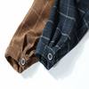 2020 Plaid Jacket for Men, Casual Spring and Autumn Single-Breasted Loose Fit Japanese Style Lapel Youth Short Woolen Coat