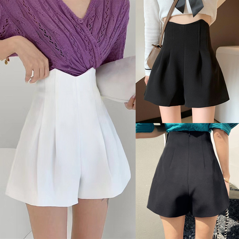 Shorts, Plus Size Women's Clothing, Ultra High-Waisted Hot Pants, Casual Pants for Outer Wear, Summer, Fat mm Student Suit, A-Line Wide-Leg Pants Shorts, Plus Size Women's Clothing, Ultra High-Waisted Hot Pants, Casual Pants for Outer Wear, Summer, Fat mm Student Suit, A-Line Wide-Leg Pants