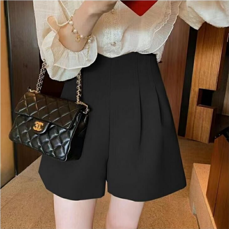 Suit-Style Wide-Leg Pants, Plus-Size, Ultra-High Waist, Casual Pants, Spring/Summer 2025 New Style, Slimming, Tummy-Concealing Hot Pants, A-Line Shorts Suit-Style Wide-Leg Pants, Plus-Size, Ultra-High Waist, Casual Pants, Spring/Summer 2025 New Style, Slimming, Tummy-Concealing Hot Pants, A-Line Shorts