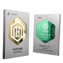 High-end metal medal customization agent authorized brand customization company franchise honor plaque appointment letter certificate award plate