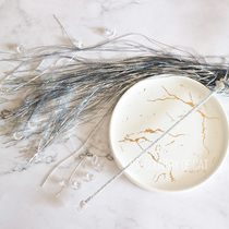 Silver multicolored tassel teasing cat stick fairy ins cat toy ring paper tassel bell ear spike diamond