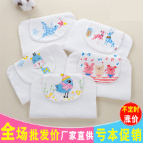 Baby cotton gauze sweat-absorbing towel Baby childrens sweat-absorbing towel pad back middle and large childrens kindergarten sweat towel small and fresh