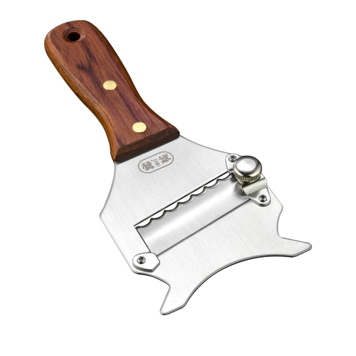 馥斌 Нарезка трюфелей с деревянной ручкой, строгальный станок с регулируемой толщиной, нарезка из нержавеющей стали для шоколадного сыра