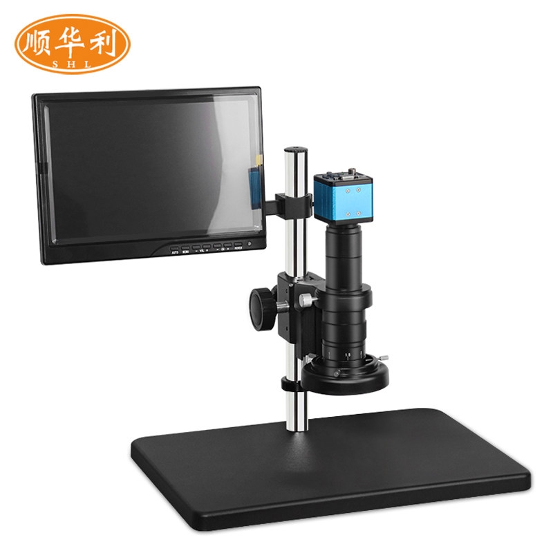高清200万像素工业电子数码视频显微镜VGA输出带显示器手机维修