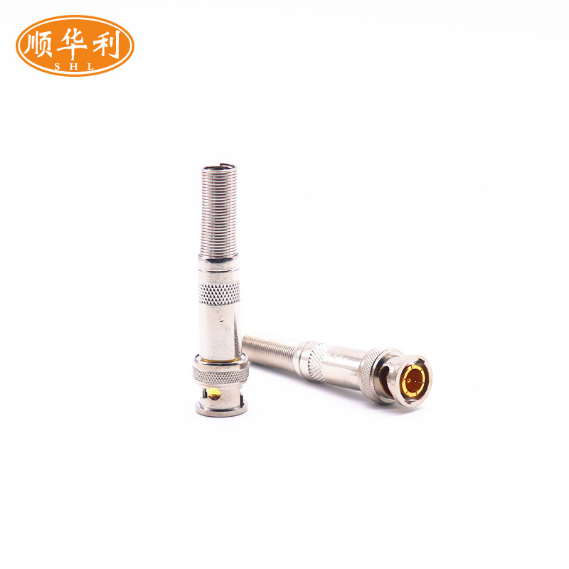 75-5视频头Q9头 焊接BNC公头 监控视频线接头 工业相机视频线头子