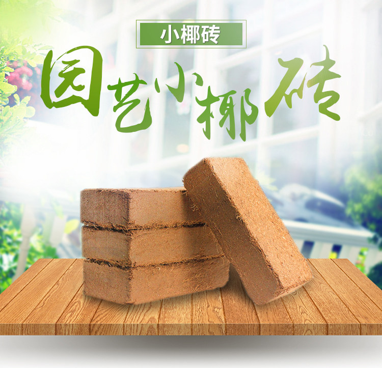 Full of 18 650g small coconut bricks coconut bran coconut flour bricks planting flowers and vegetables nutritious soil pet bedding